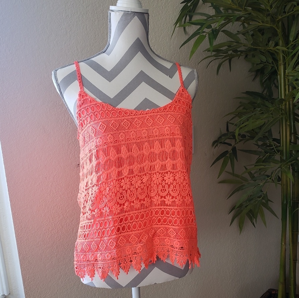 Neon Lace Top